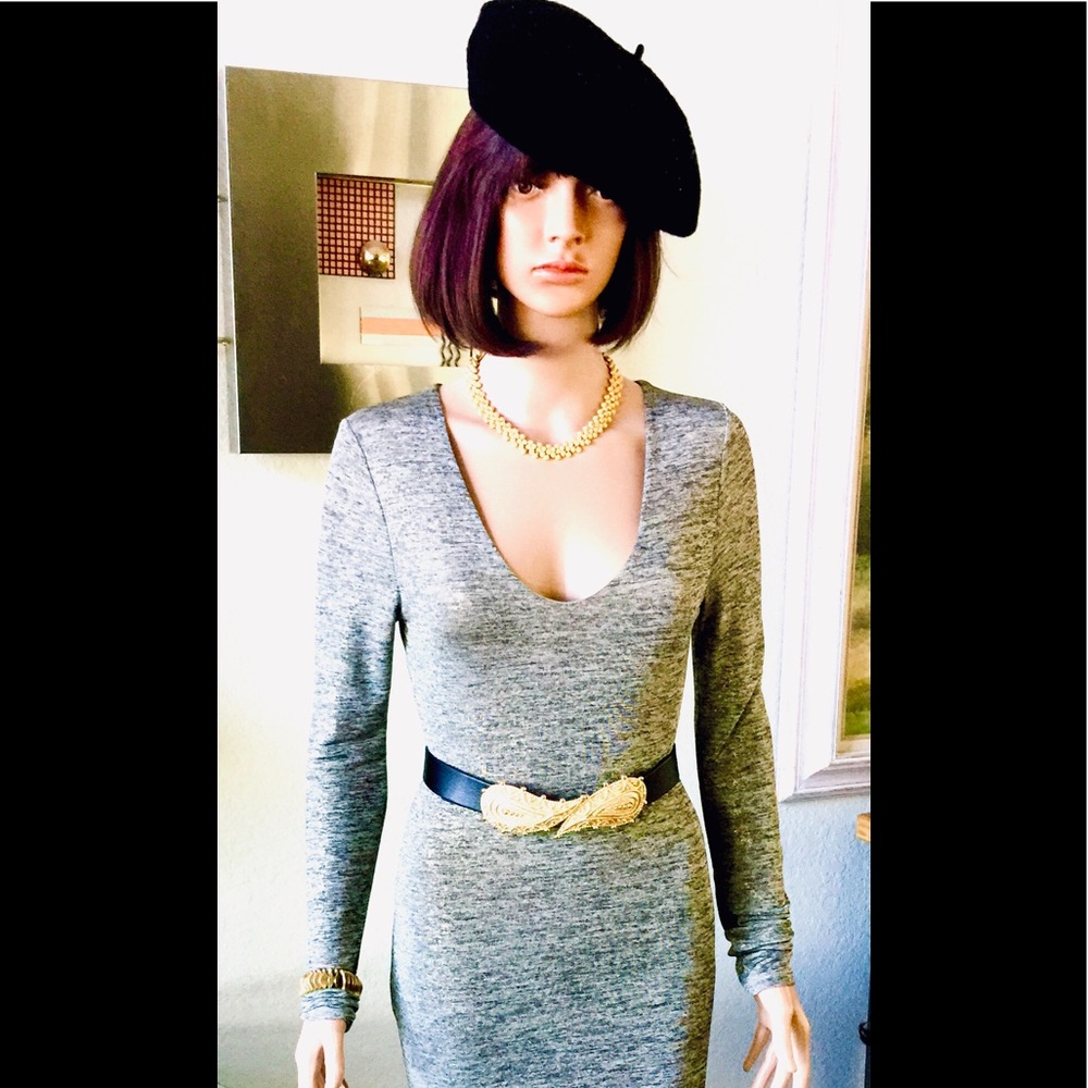 VIOLA Dress with soft gold glimmer.S